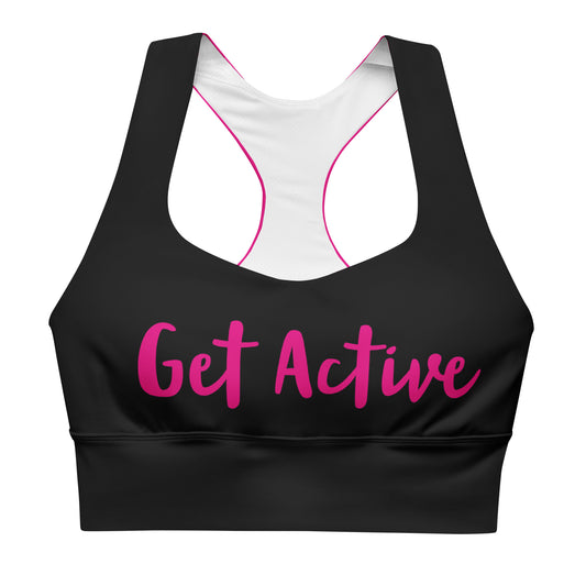 "Get Active" Longline sports bra